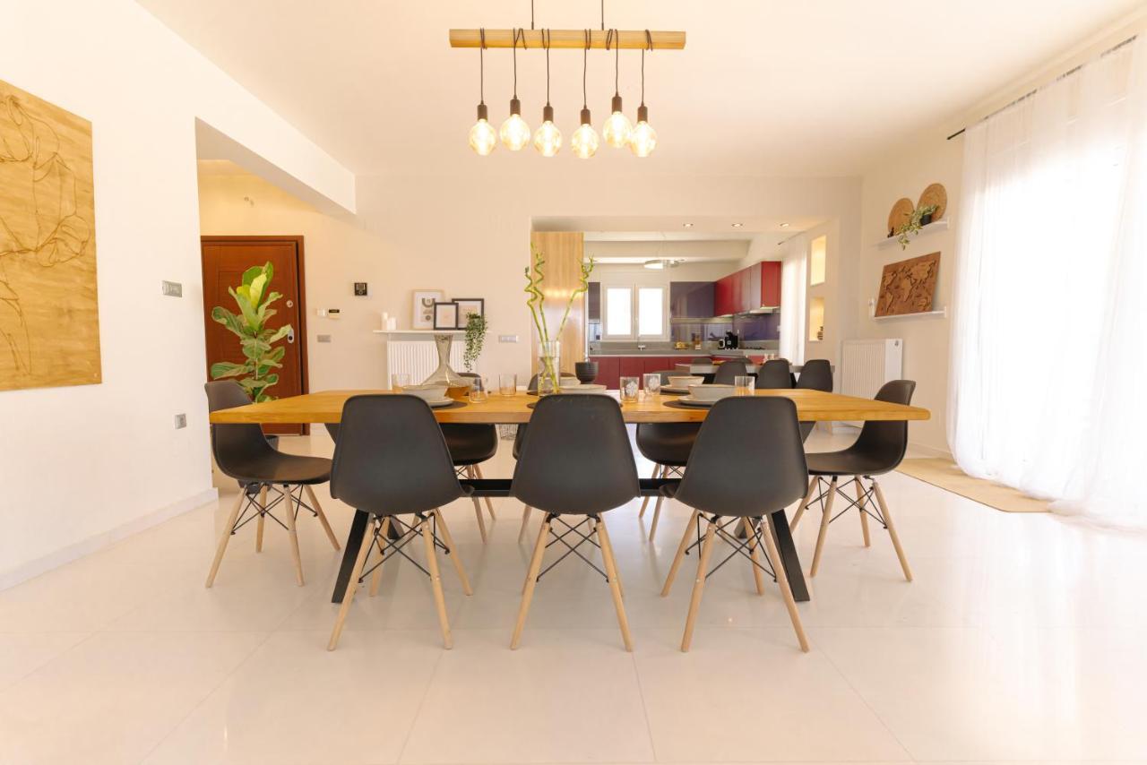 Blue Sky Villa In Crete Epano Vathia Экстерьер фото