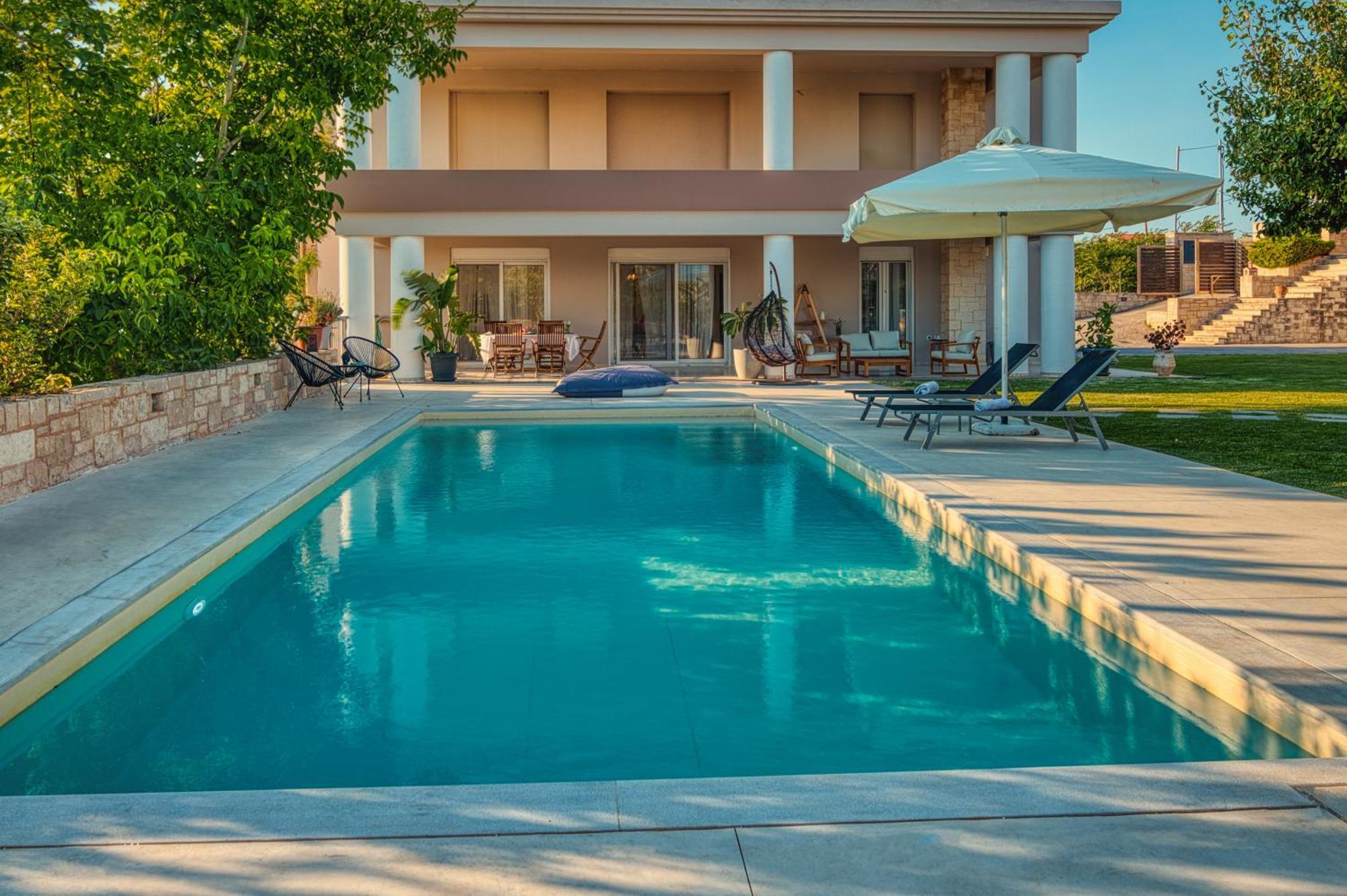 Blue Sky Villa In Crete Epano Vathia Экстерьер фото